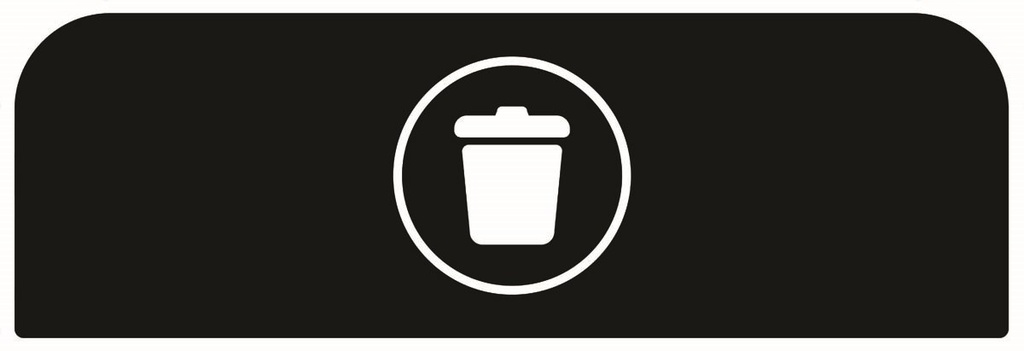 [2107663] Pegatina Contenedor Acero Configure™ para Basura Negro 87 L