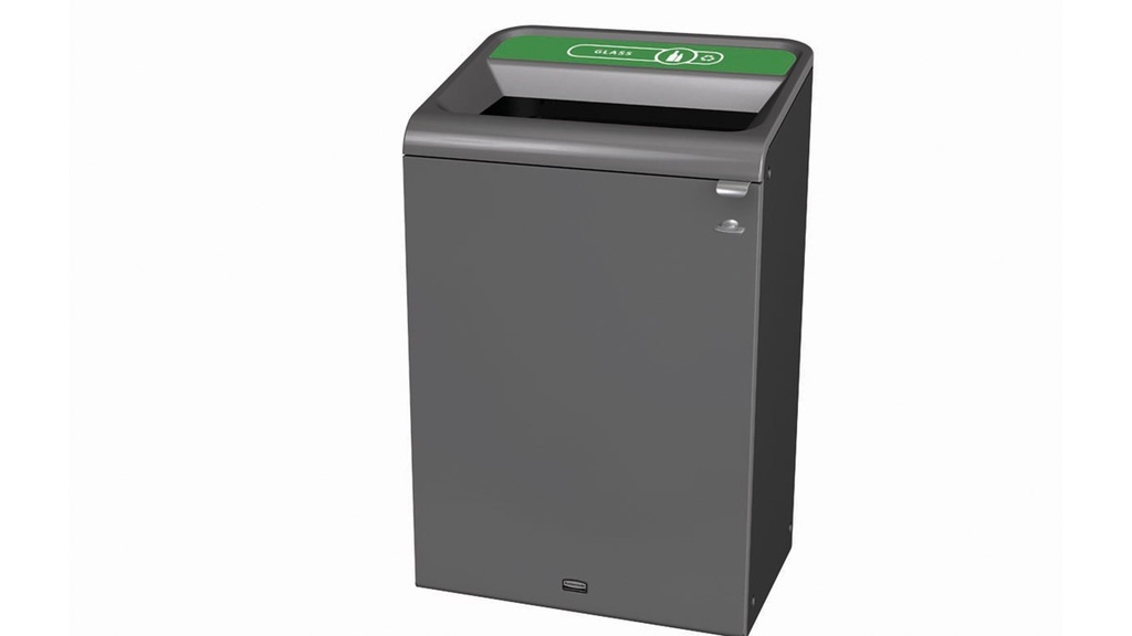 Contenedor Acero Configure™ para Vidrio de 125 L Inglés & Glass