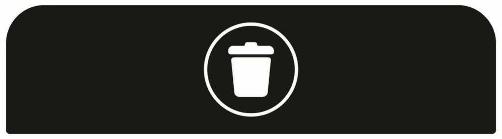 [2155314] Pegatina Contenedor Acero Configure™ para Basura Negro 125 L