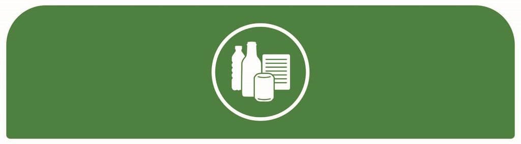 Pegatina Contenedor Acero Configure™ para Vidrio de 125 L