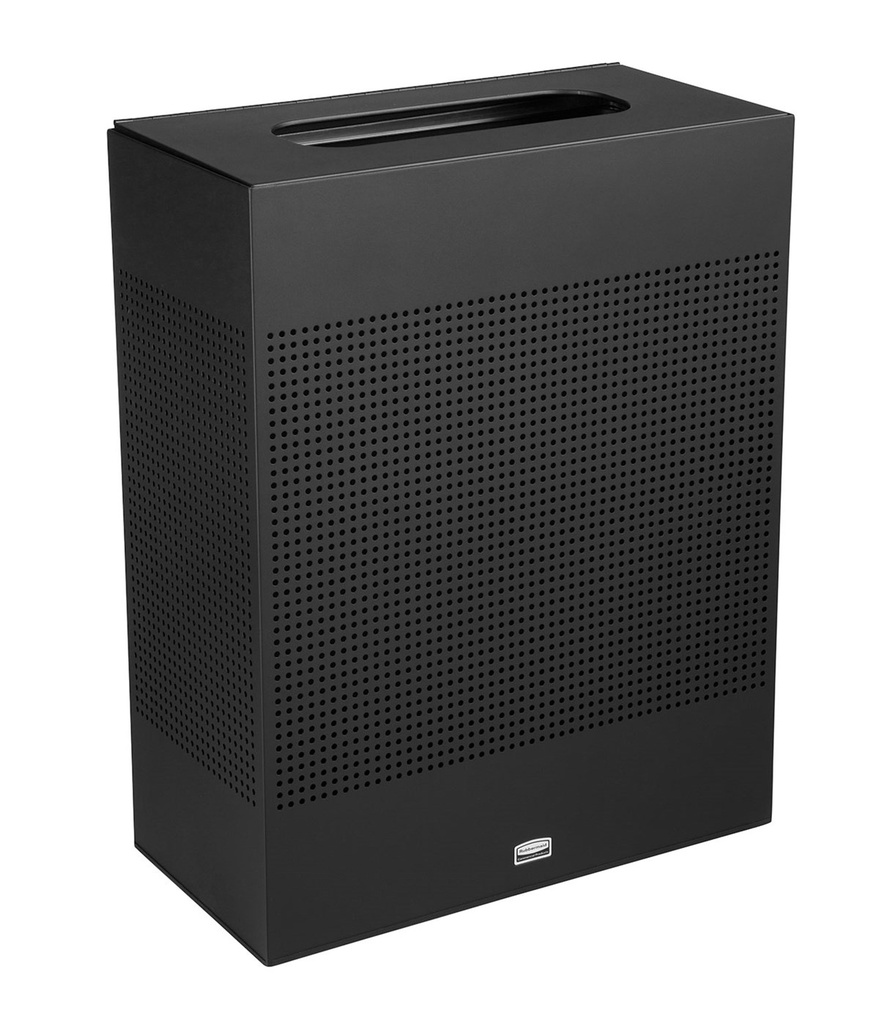 [FGSR18EPLTBK] Papelera Rectangular Silhouettes Grande 85 L Negro Texturizado