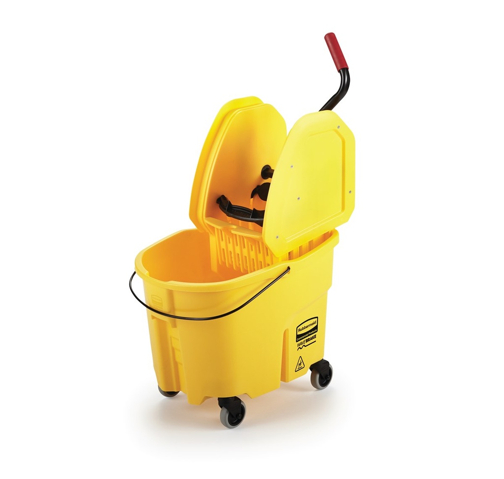 [FG757788YEL] Cubo con Prensa y Escurridor WaveBrake® 33,1 L, Amarillo