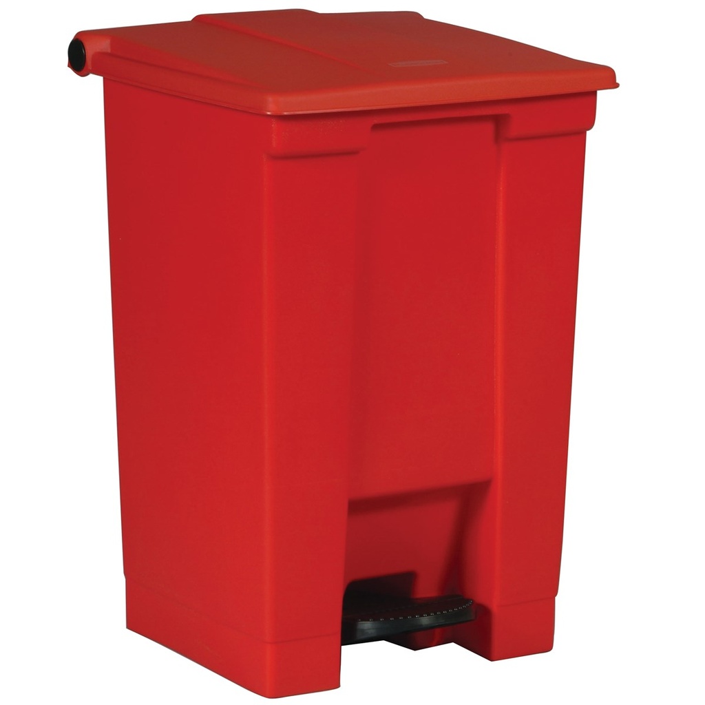 Papelera de Pedal, 45 Litros, Roja