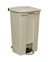 Papelera de Pedal, 87 Litros, Beige