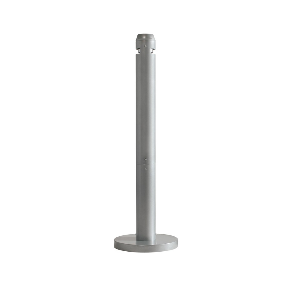 [FGR1SM] Cenicero de Columna para Fumadores Plata Metalizada
