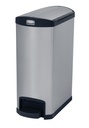 Cubo Slim JIM® de Pedal Lateral 50 L de Acero Inoxidable Negro