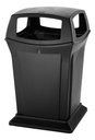 Contenedor RANGER® con Cuatro Aberturas 170 L Negro