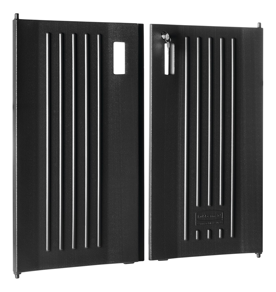 Kit de Puerta con Cerradura Executive para Carros de Limpieza Tradicionales, Negro