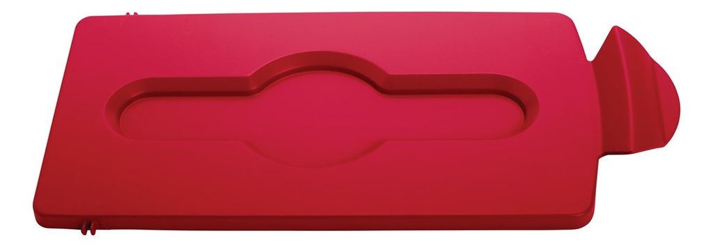 [2007192] Tapa Cerrada de Punto de Reciclaje Slim JIM® Roja