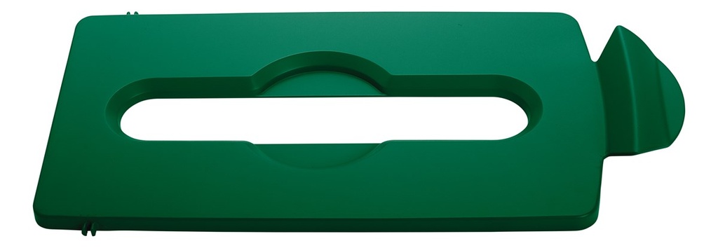 [2007886] Tapa con Ranura de Papel de Punto de Reciclaje Slim JIM® Verde