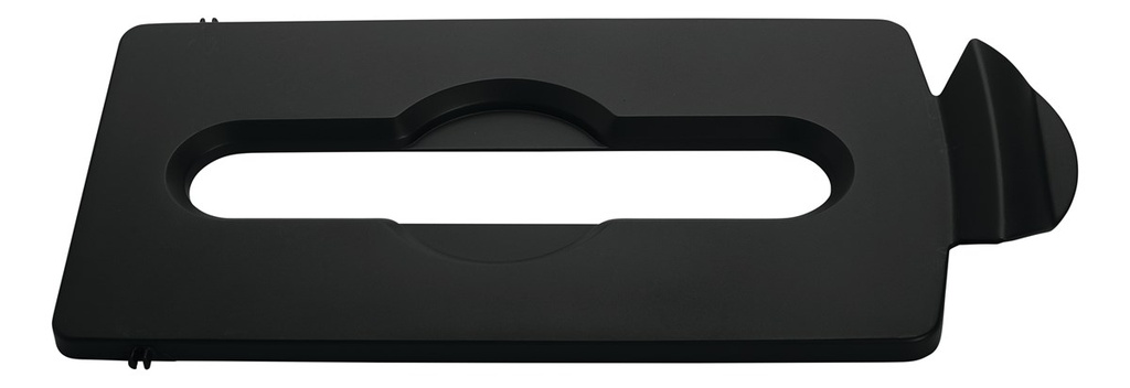 [2007894] Tapa con Ranura de Papel de Punto de Reciclaje Slim JIM® Negra
