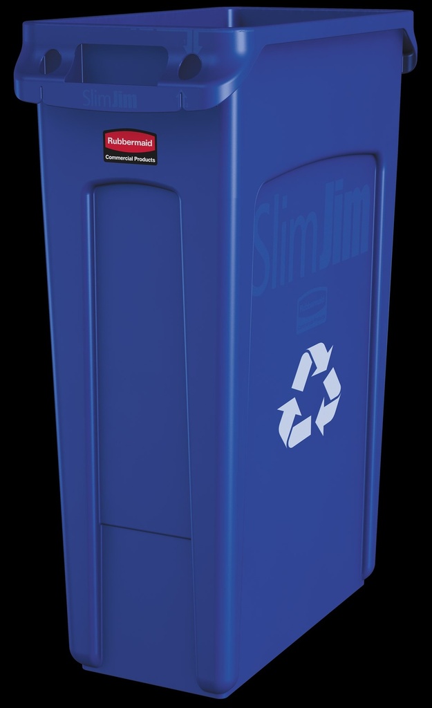 [FG354007BLUE] Contenedor de Reciclaje Slim JIM® con Ventilación 87 L Azul