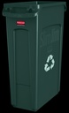 Contenedor de Reciclaje Slim JIM® con Ventilación 87 L Verde