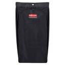Bolsa de Lona Executive de Gran Capacidad para Carros de Limpieza, Forro de Vinilo, Negra, 114 L