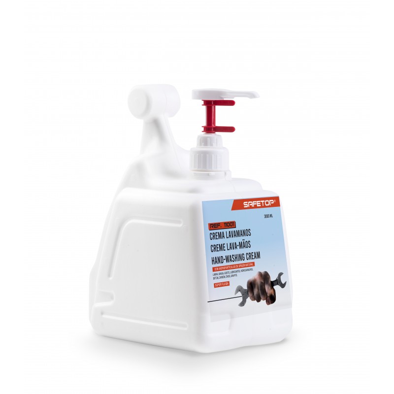 [11001] Gel Safetop Lavamanos Extrafluido con Dosificador, Bidón 3l