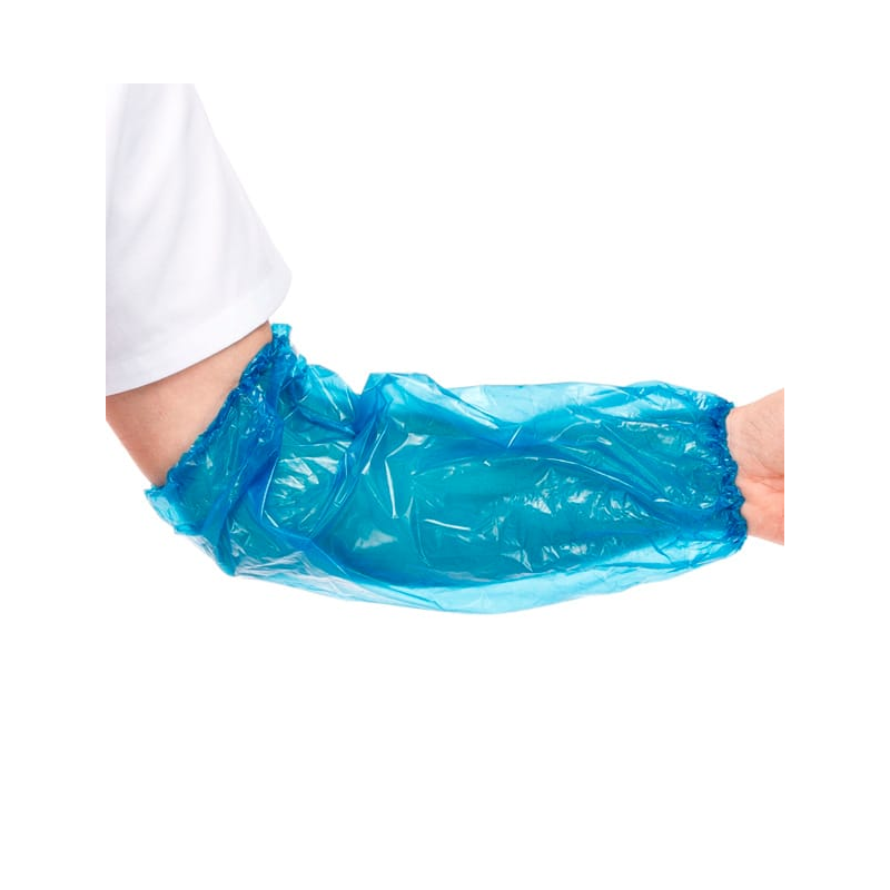 [21034B] Manguito de Pe Azul 40x20cm, Bolsa 100 Unidades