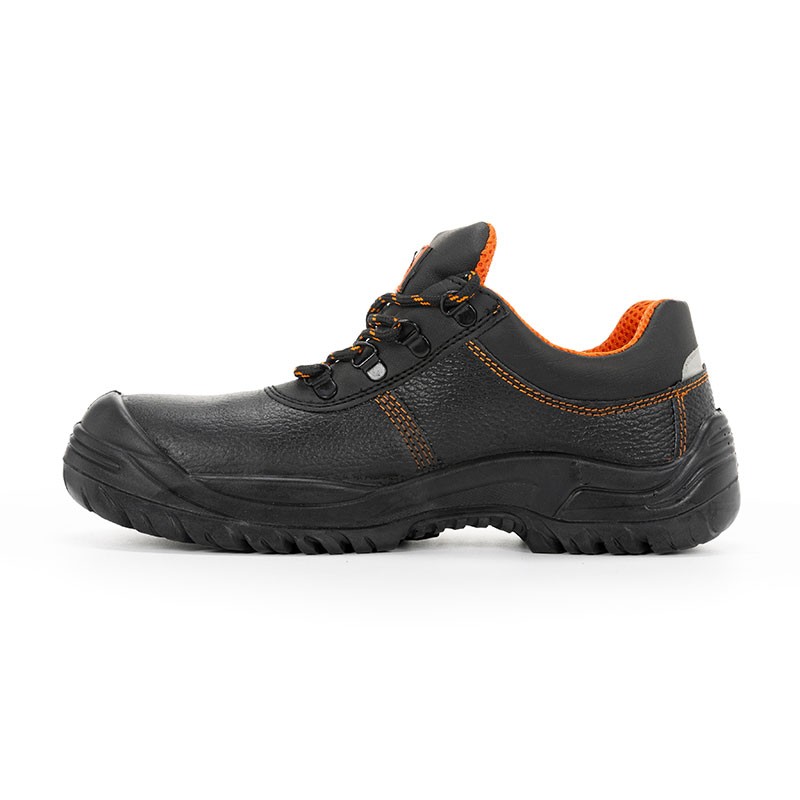 [232] Oratio, Zapato Cuero Negro Grabado Cordones S3 Sr