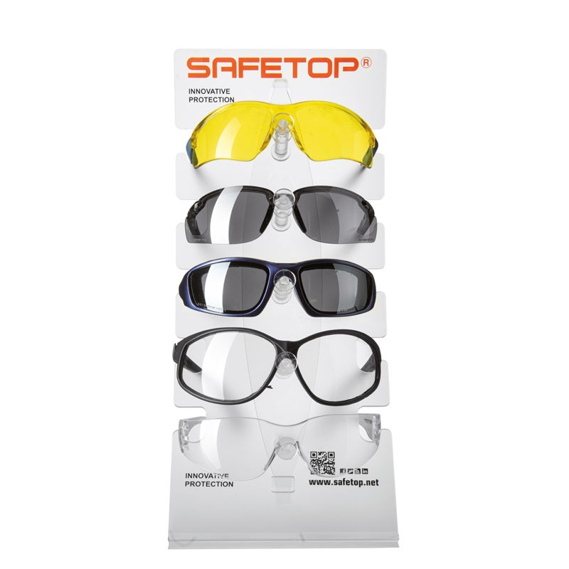 Expositor De Gafas de metacrilato para 5 modelos 37x17 cm