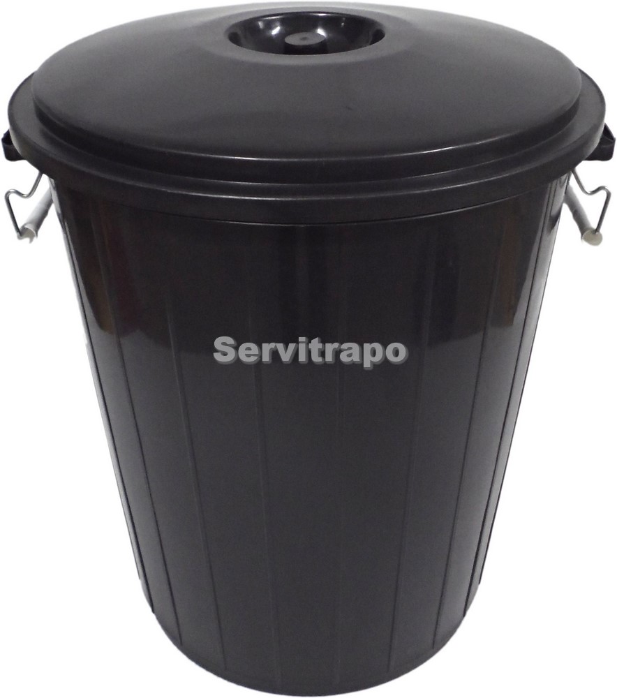 [SW511923] Cubo Reciclaje Industrial Bin 50 Litros Negro Ebano