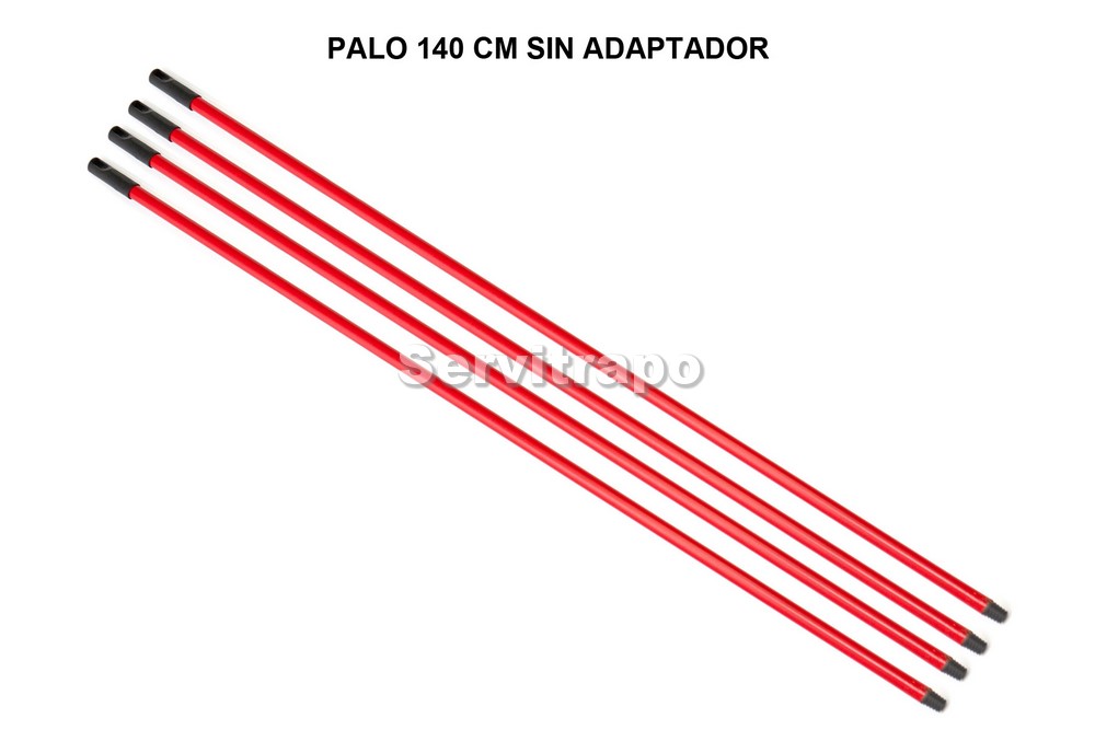 Palo Rojo 1,40 Cm Eco sin Adaptador (Metalico Forrado)