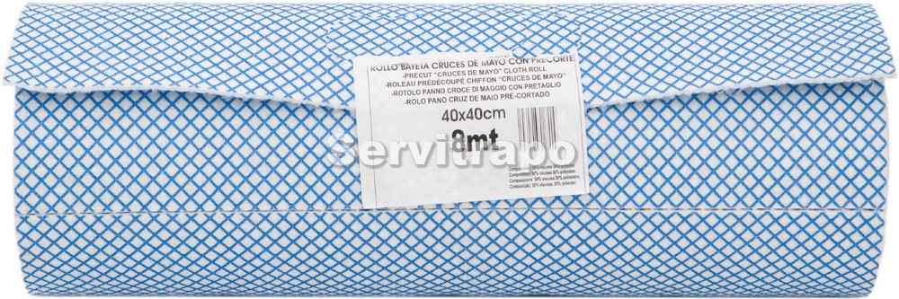 Rollo Bayeta Cruces 40x40x8mt Precortada