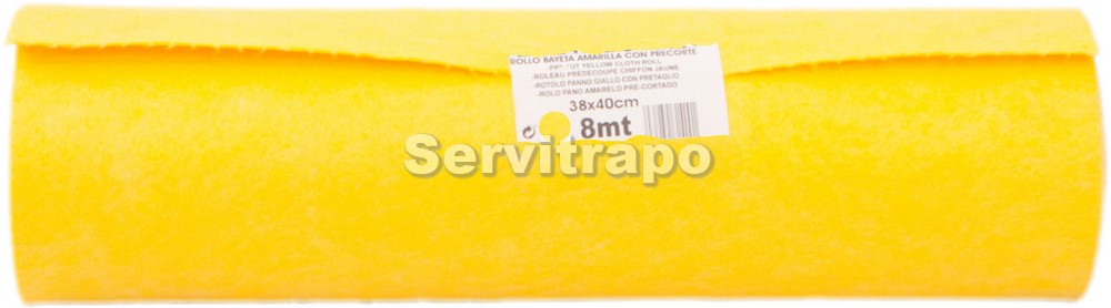 Rollo Bayeta Amarilla 38x40x8mt Precortada