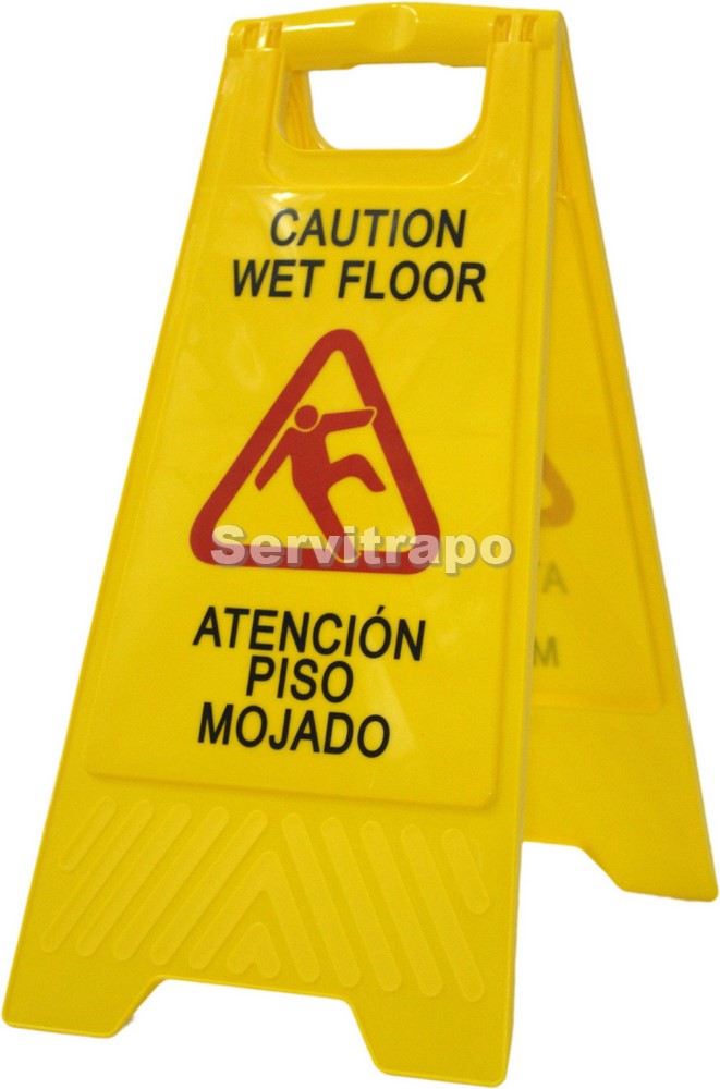 [SW562246] Señal Suelo Mojado (Castellano-Inglés)