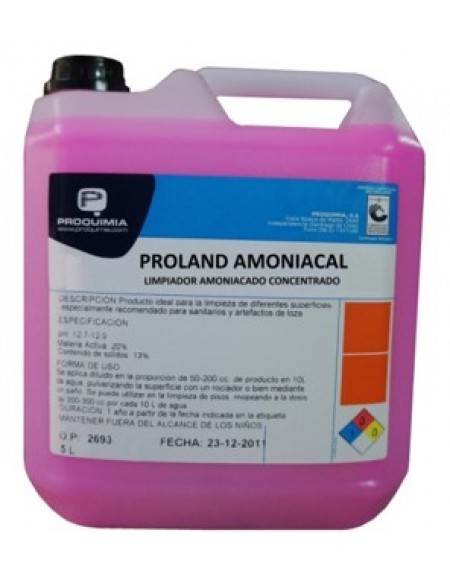 [1408114] Desincrustantes de superficies y baños PROLAND AMONIACAL