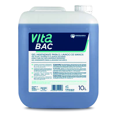 [4024111] Gel antiséptico sin perfume para lavado de manos – Garrafa 10 L (VITABAC)