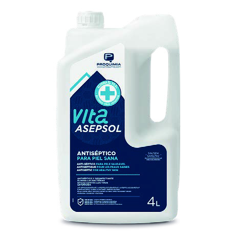 [4005453] Gel alcohólico antiséptico sin perfume para manos – Garrafa 4 L (VITA ASEPSOL)
