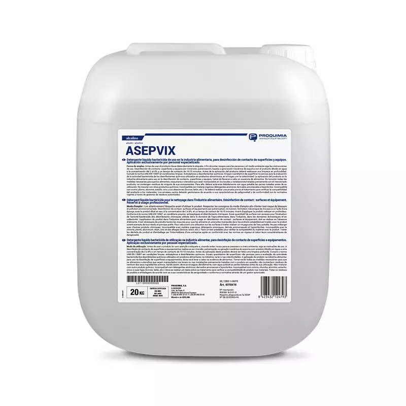 [4018414] ASEPVIX Detergente desinfectante espumante alcalino formulado en base a amonios cuaternarios