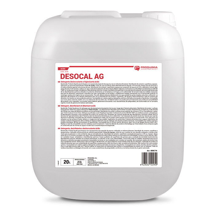 DESOCAL AG Detergente desinfectante y desincrustante ácido
