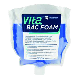 [1041239] Espuma concentrada antiséptica sin perfume, "VITABAC FOAM" bolsa 800ml