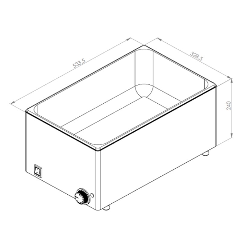 [19046783] Baño maría sobremesa compacto sistema de funcionamiento con agua