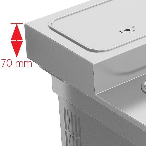Elemento refrigerado inox PR2-411 1440 mm