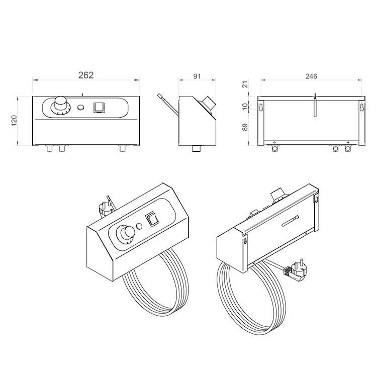 Dispensador de platos calientes modelo DPC-34
