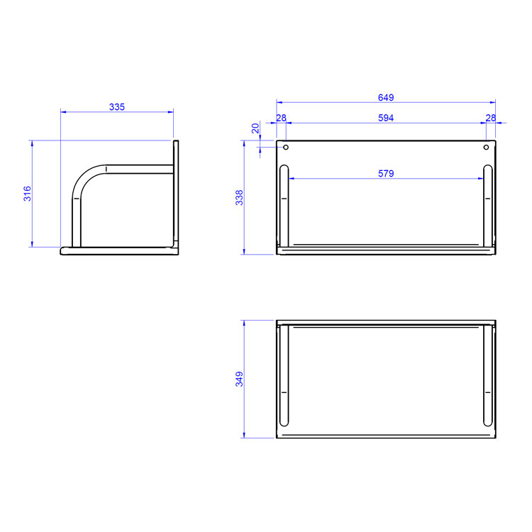 [19092533] Estante colgante para colocar platos en muebles isla central