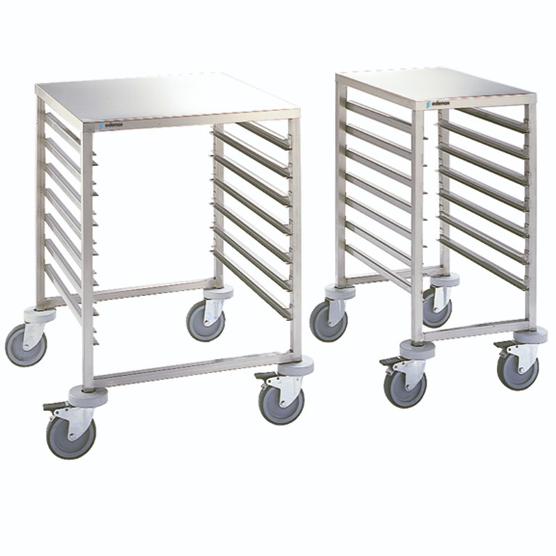 Carro bajo para bandejas GN 1/1 y GN 2/1 con 7 guías inox