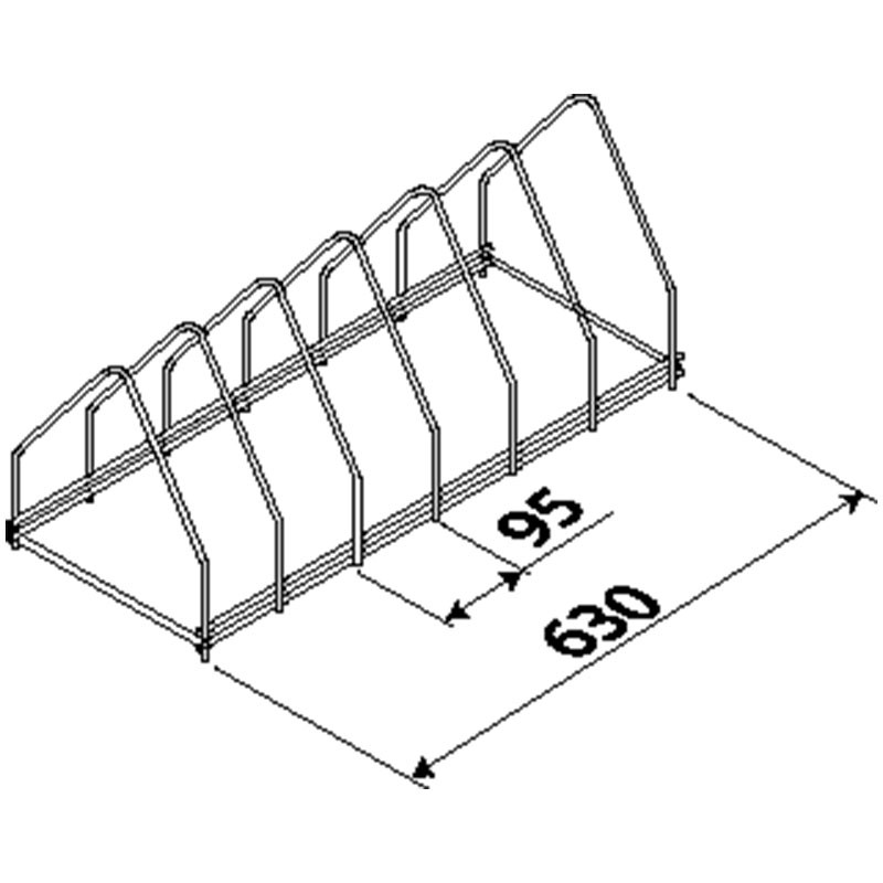 Soporte para 6 bandejas
