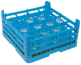 [19004339] Cesta para 16 vasos o copas 500x500 altura 200 mm