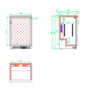 Expositor refrigerado mural profesional ETB-60 S1