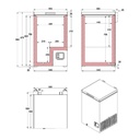 Congeladores horizontales de puerta ciega puerta abatible hasta 2 m NLF-120