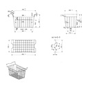 Horizontales puerta ciega abatible Congelador horizontal NLF NLF-130 BASKET 432 x 220 x 247 mm