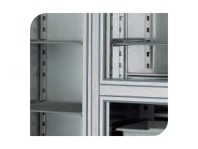 Armario refrigerado inox con compartimento para congelados Serie 700 APCS-1403 HC