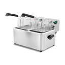 Freidora eléctrica profesional de sobremesa 4+4 litros doble
