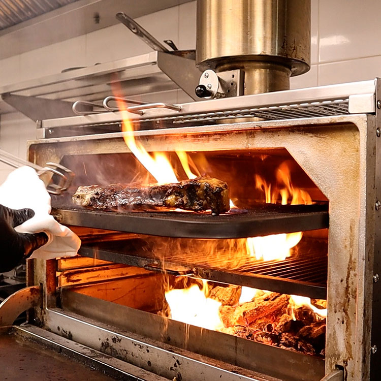 Horno de brasas profesional GN 2/1 80 comensales