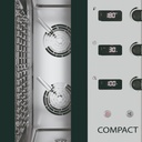 Horno combinado compacto profesional 6 GN 1/1 control digital
