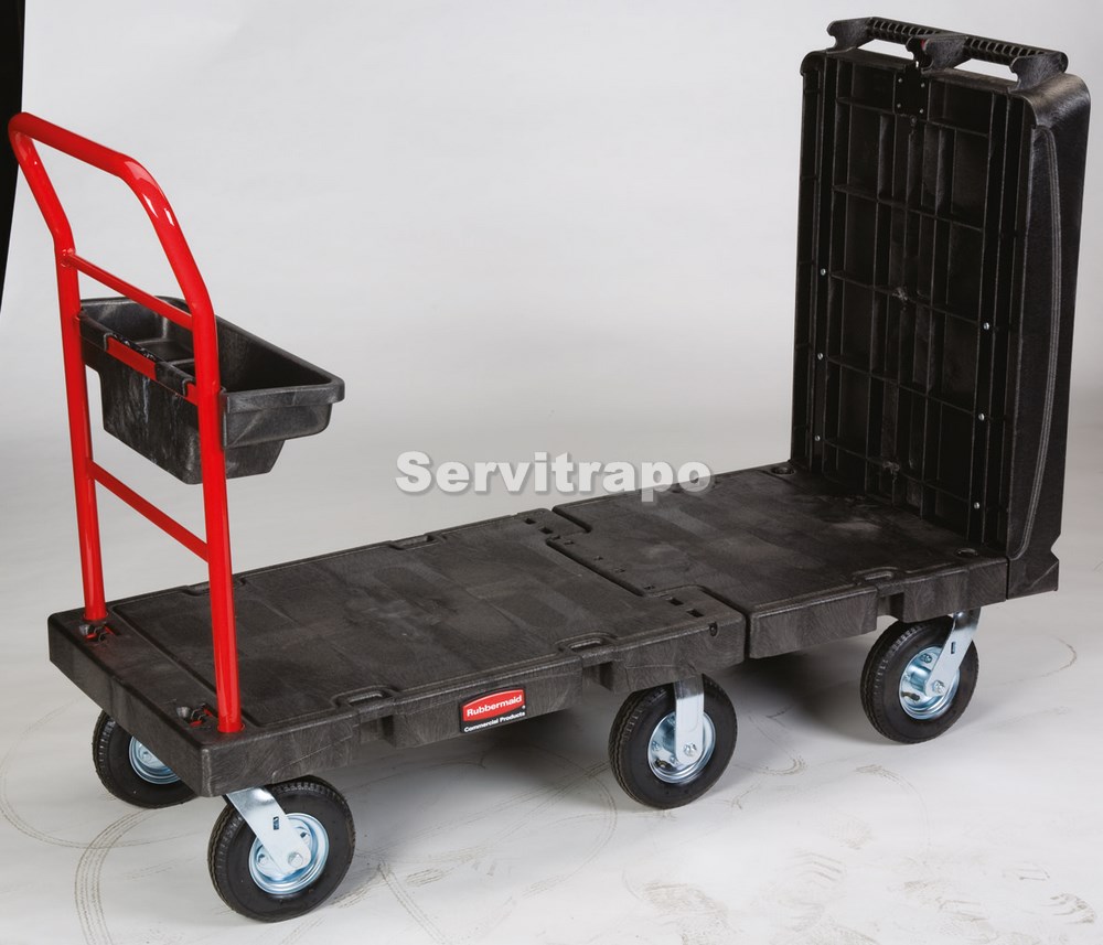 Carro Con Plataforma Convertible Y Ruedas Neumáticas