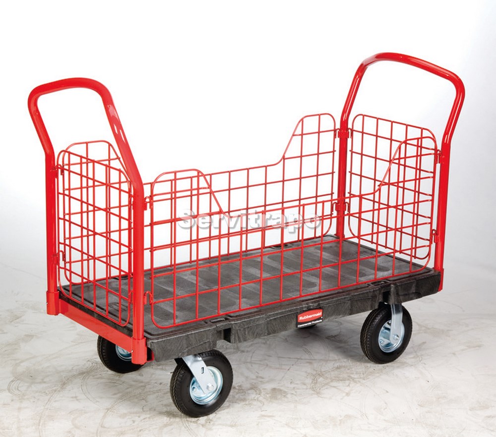 Carro Con Plataforma De Paneles Laterales