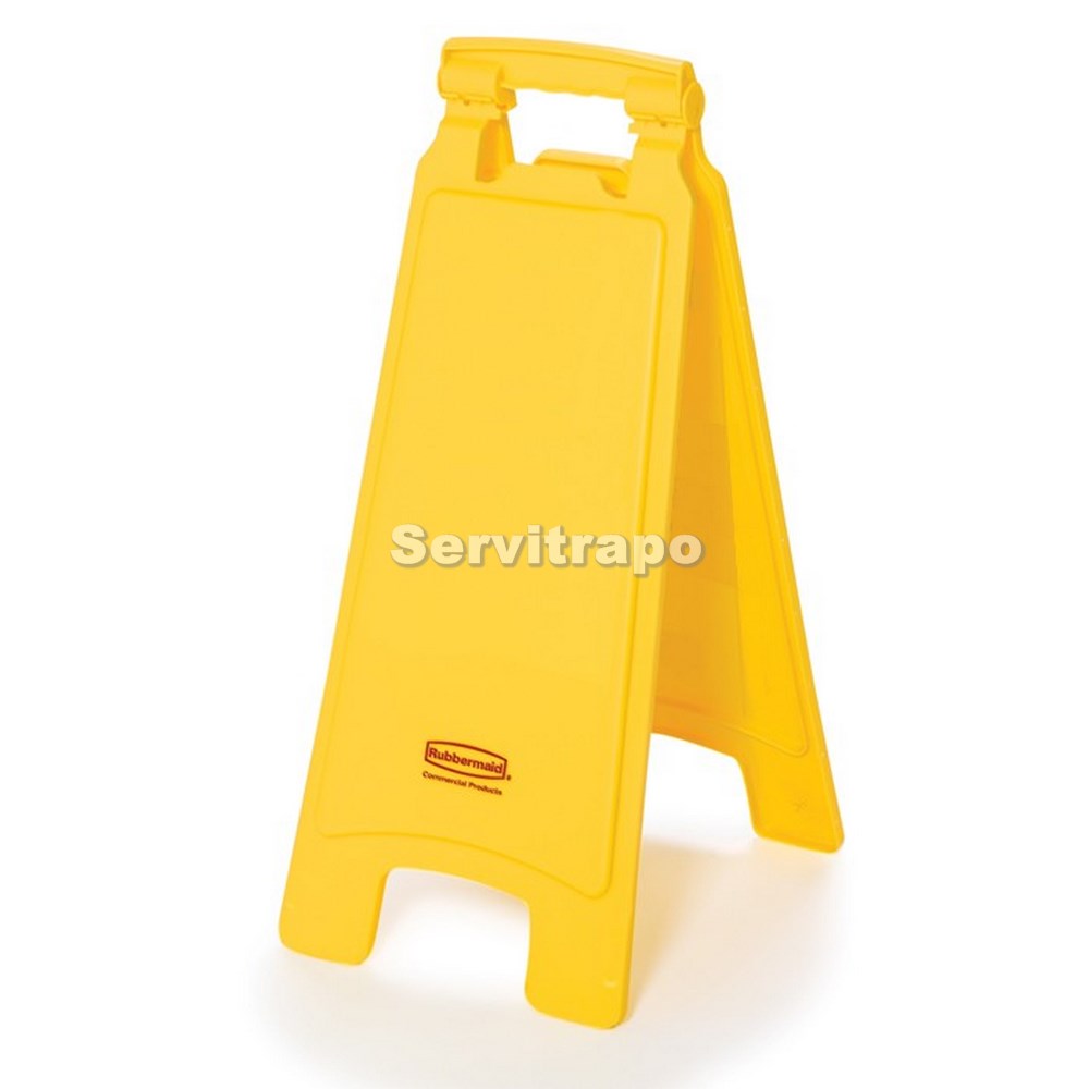 Señal de suelo amarilla sin letras con simbolo